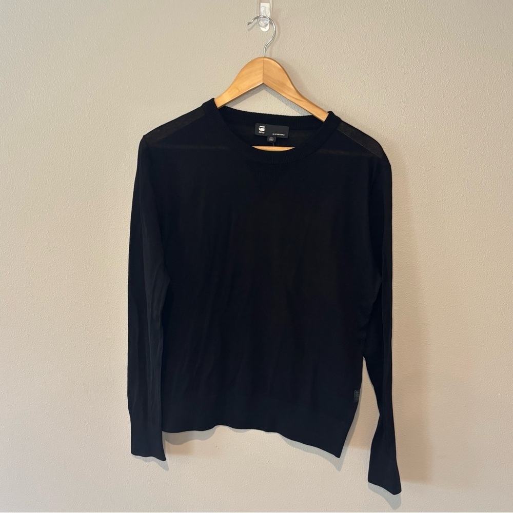 G - STAR ORIGINALS RAW DENIM Black Women’s Long Sleeve 100% Cotton‎ NWT XS